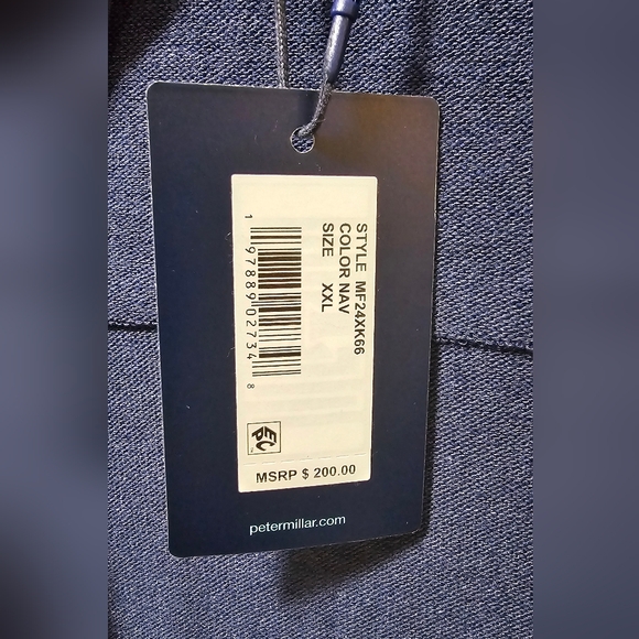 Peter Millar Crown Crafted Solstice Hybrid Full Zip Cardigan Navy Blue Mens XXL - Picture 15 of 16